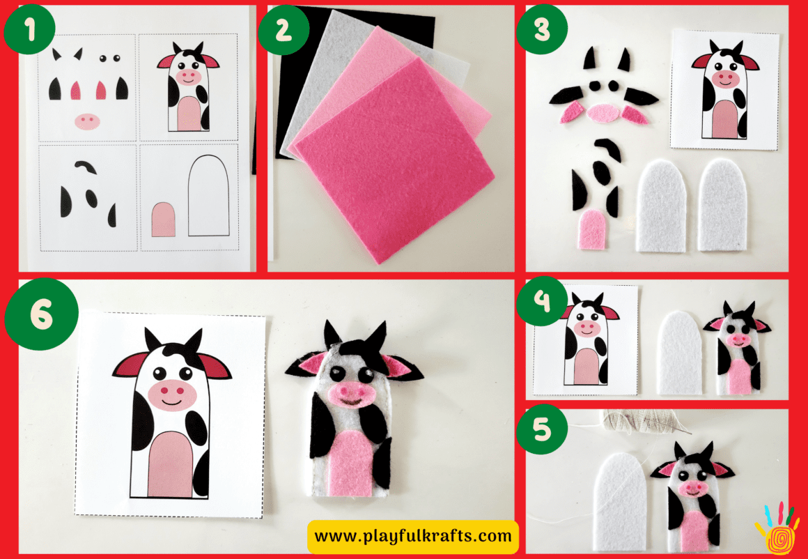 finger-puppet-Cow-step-guide