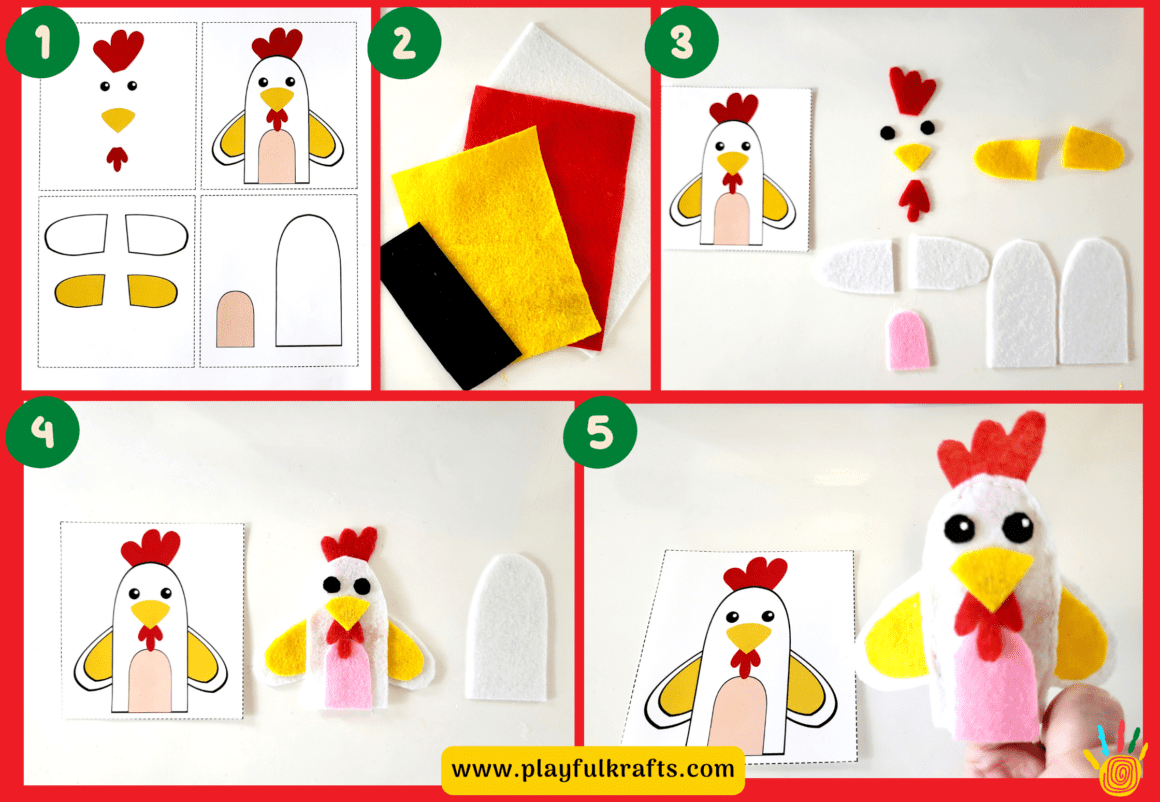 finger-puppet-Chicken-step-guide