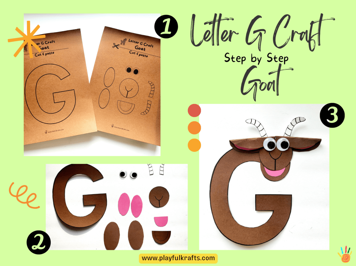 Creative Letter G Crafts: Giraffe, Goat, Goose (Free Printable ...