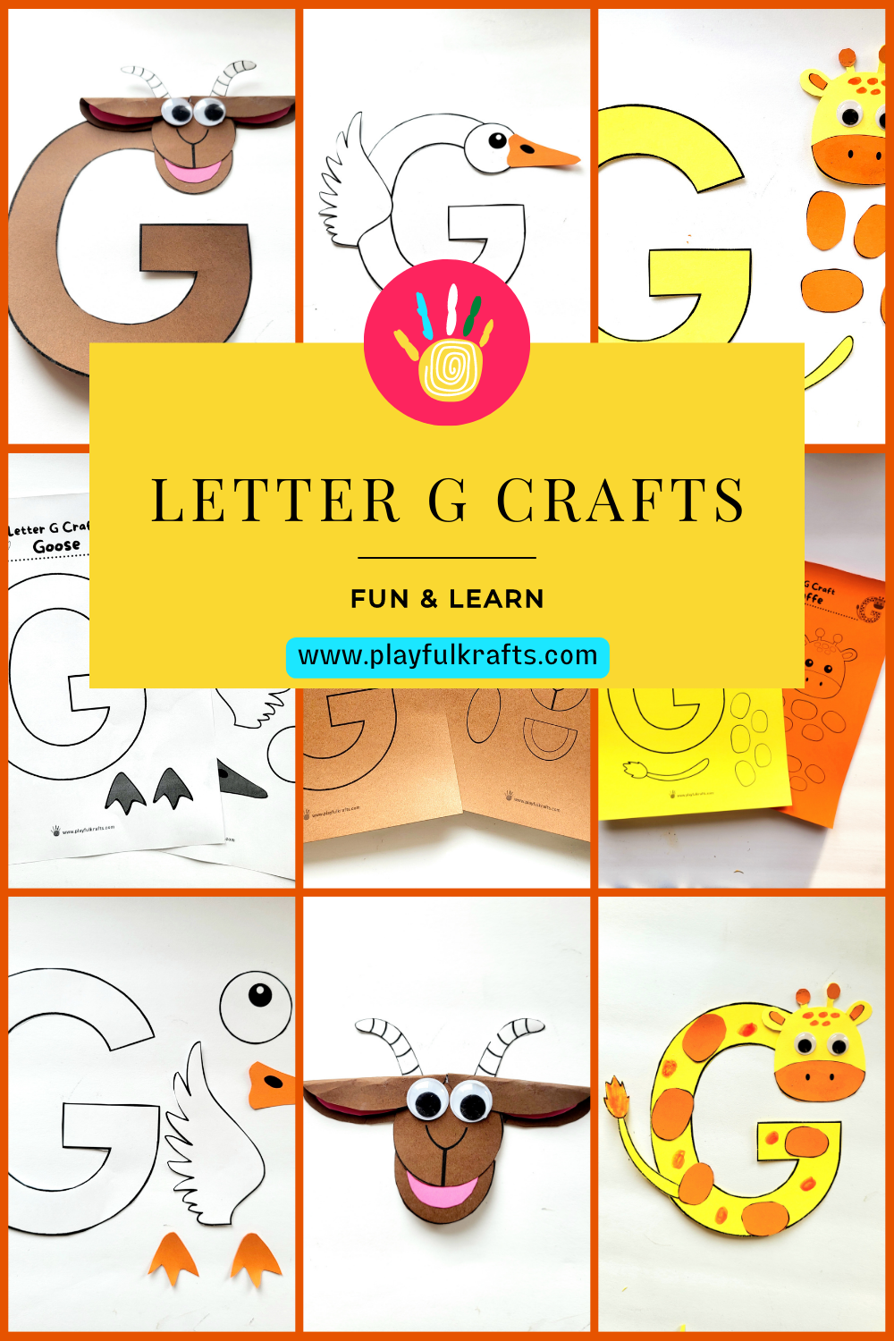 letter-G-crafts-Goat-giraffe-goose