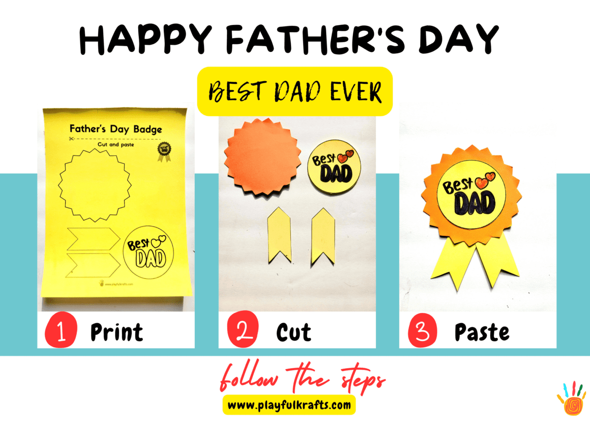 best-dad-badge-father's-day-craft