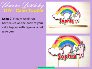 DIY Unicorn Cake Topper: Birthday Fun with Free Template - Playful Krafts