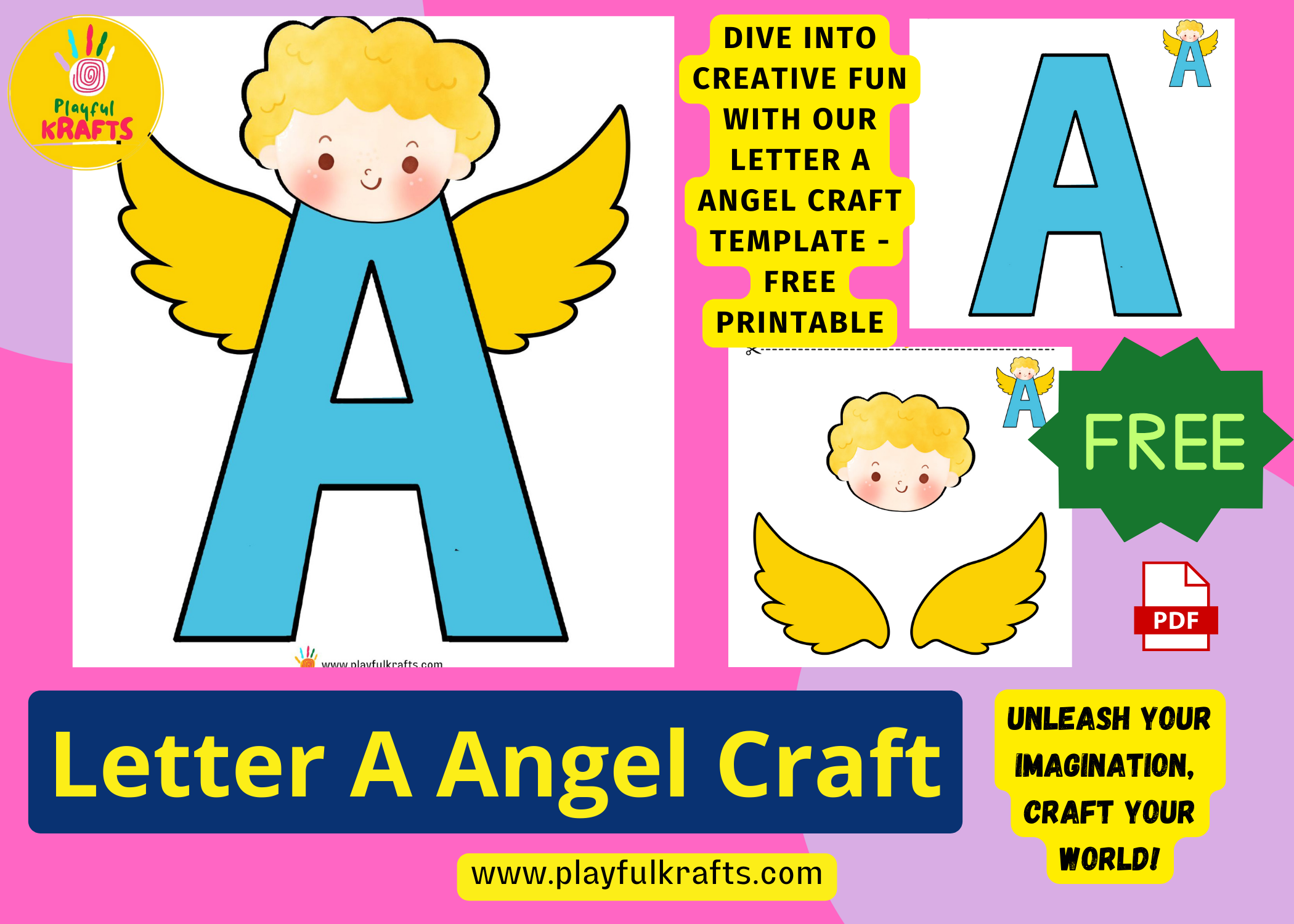 Letter-A-Angel-Craft-Free-Download