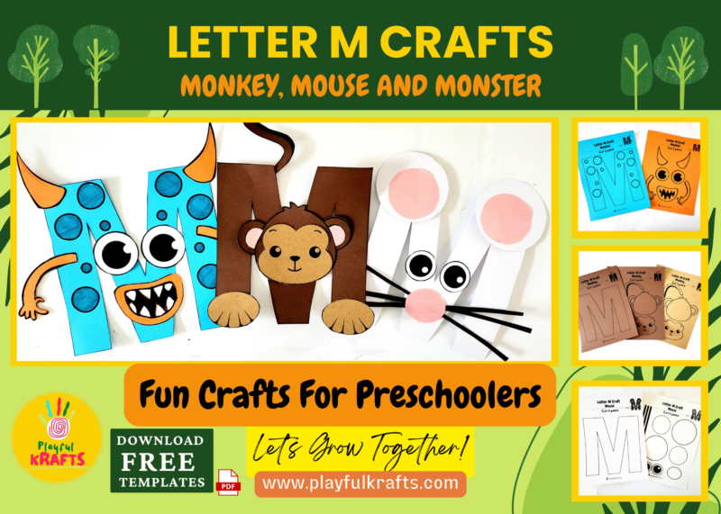 letter-M-crafts-monkey-mouse-monster-free-printable