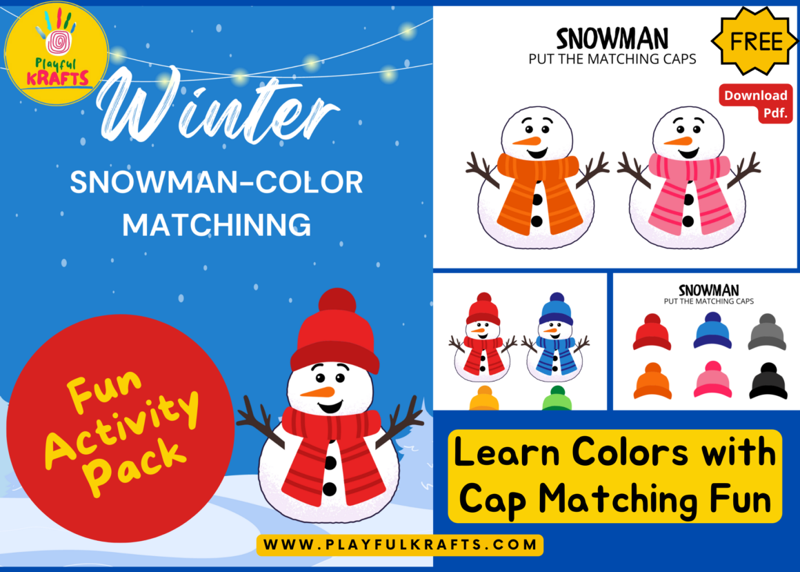 snowman-color-matching-activity-pack