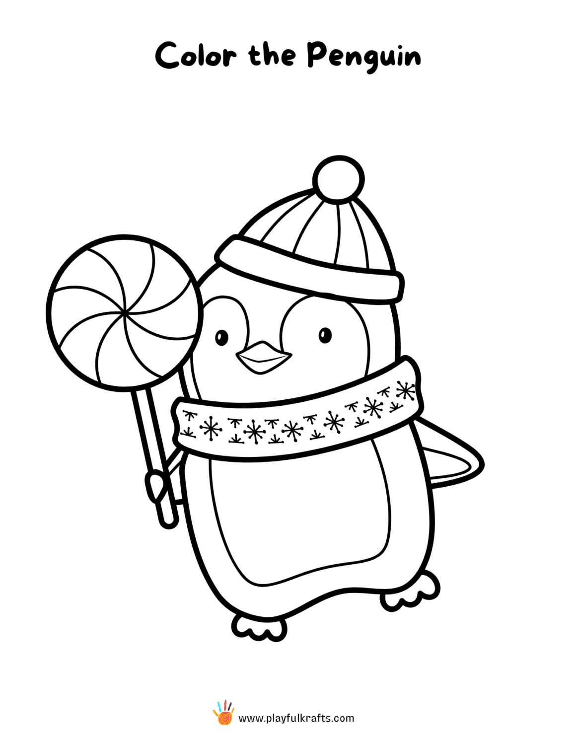 Penguin-winter-coloring