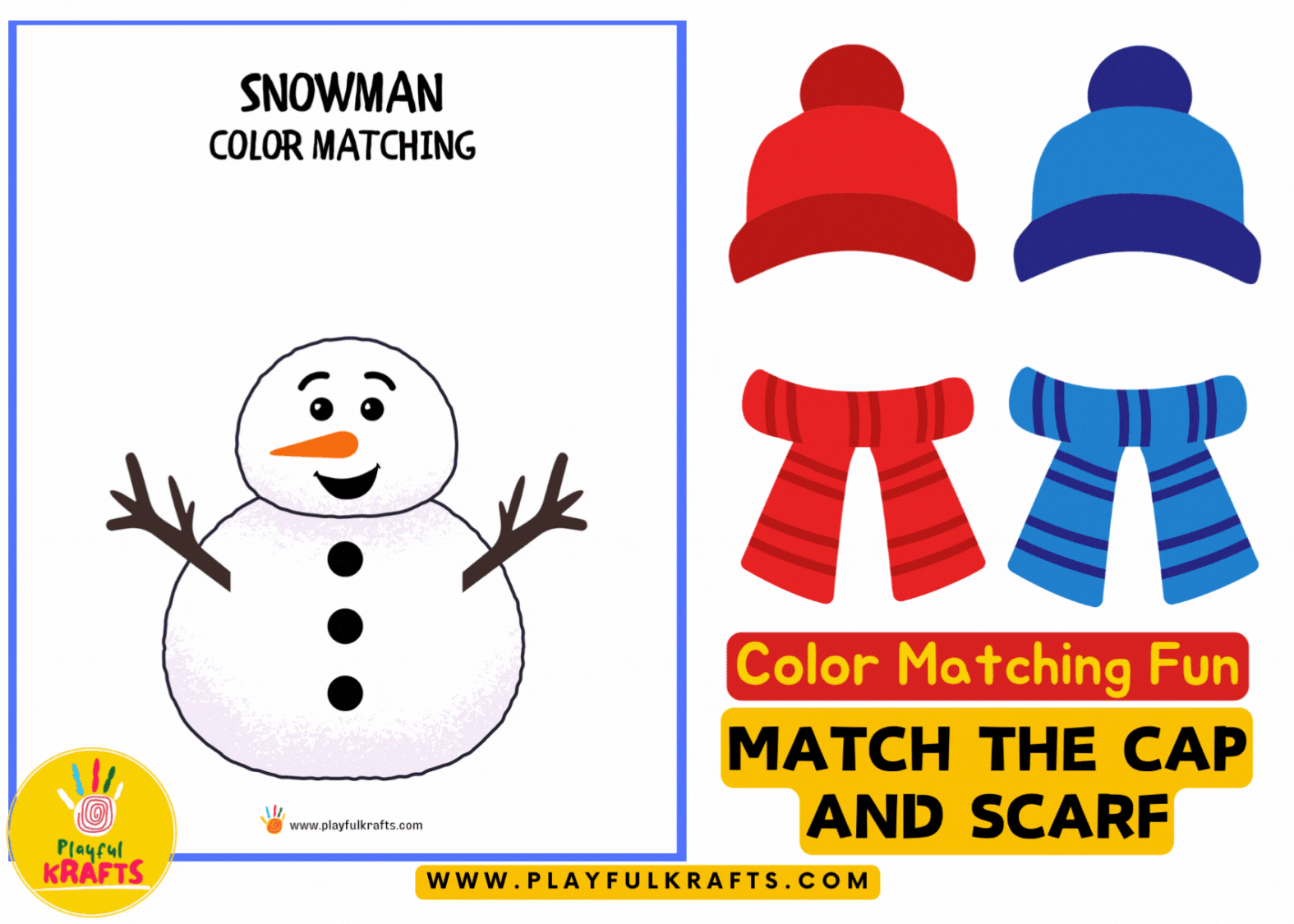 match-snowman-cap-and-scarf